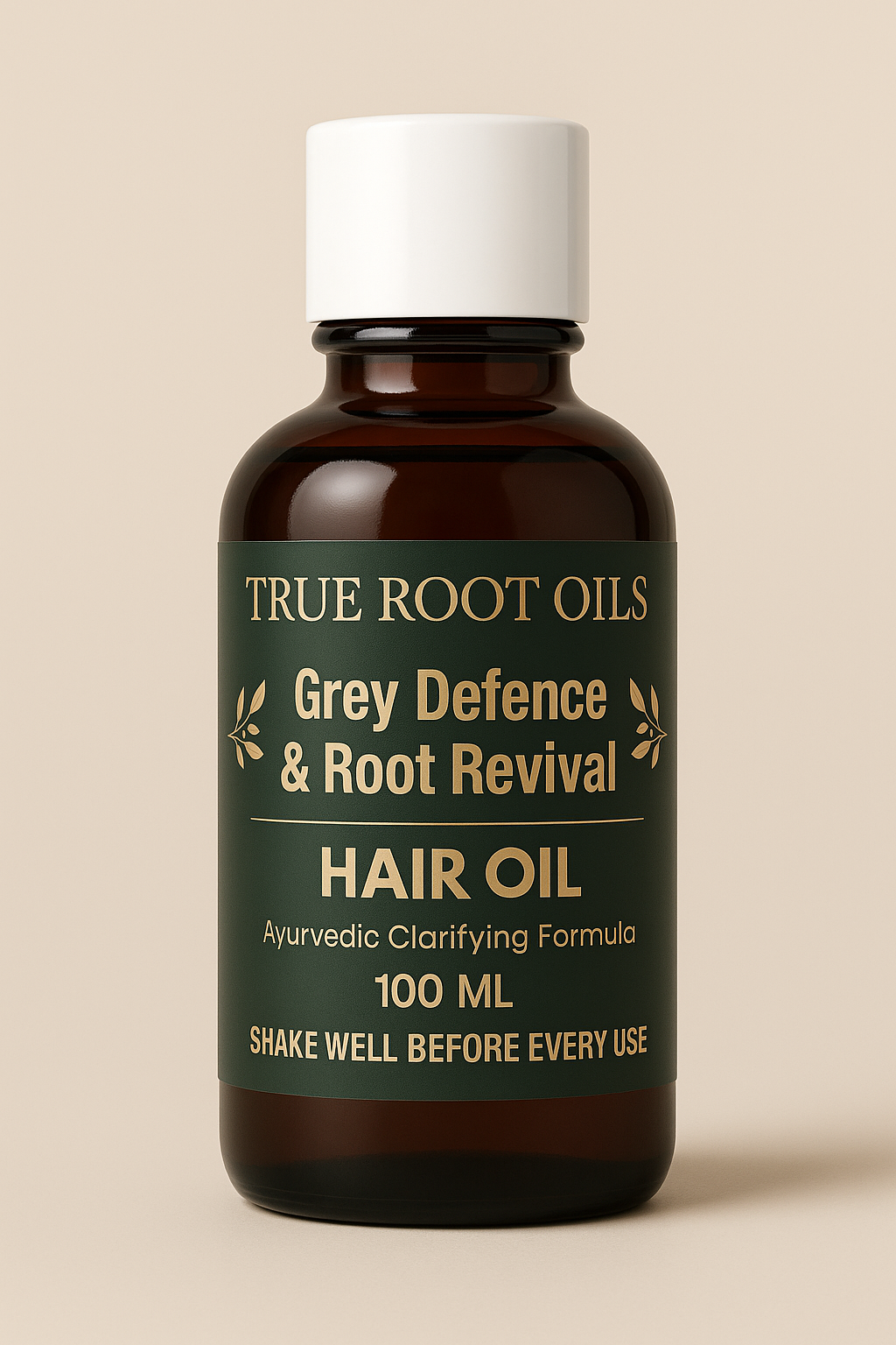 Grey Defence & Root Revival Hair Oil – Ayurvedic Pigment Support Formula